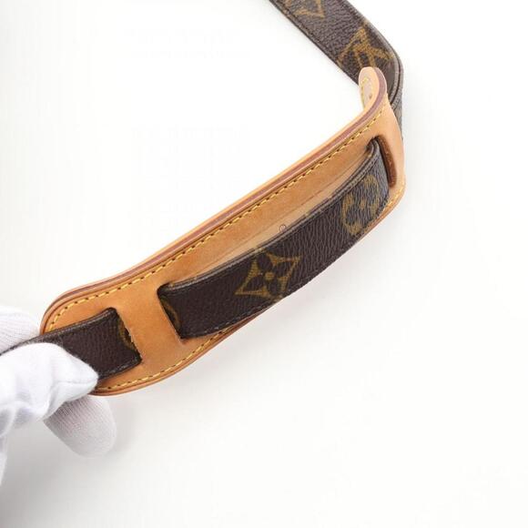 LOUIS VUITTON Brown Monogram Leather Shoulder Bag - Picture 8 of 9